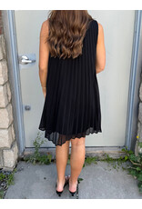Papillon Papillon - Permanent Pleat Mock Neck Dress (Black)