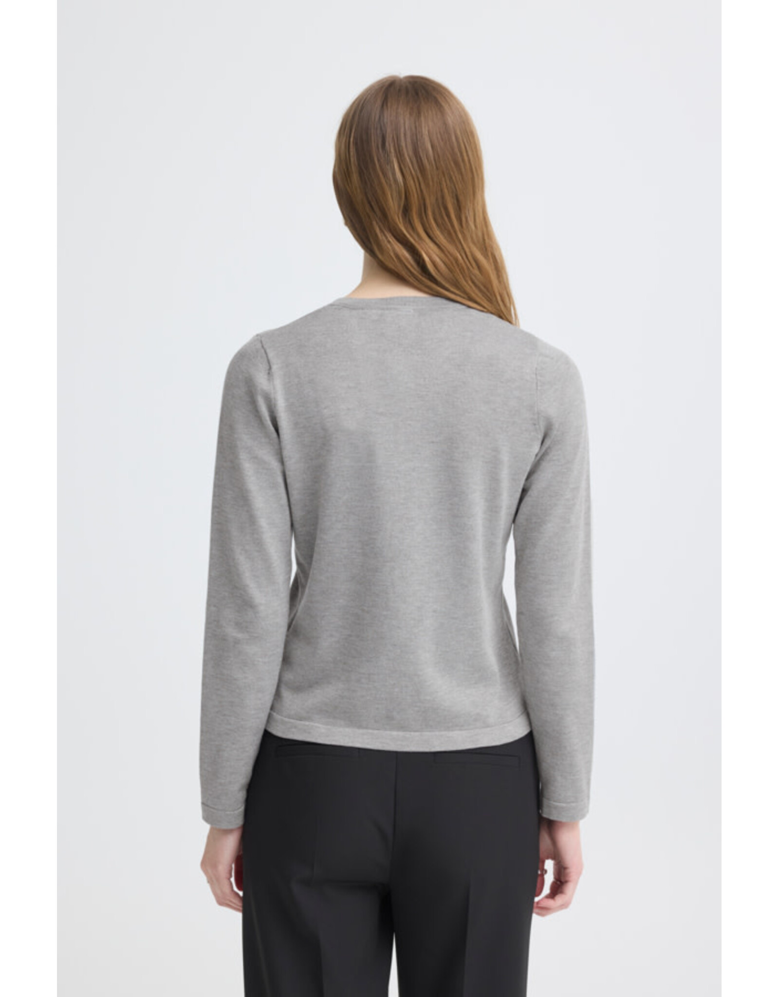 ICHI ICHI - Luls Cardigan (Light Grey Melange)