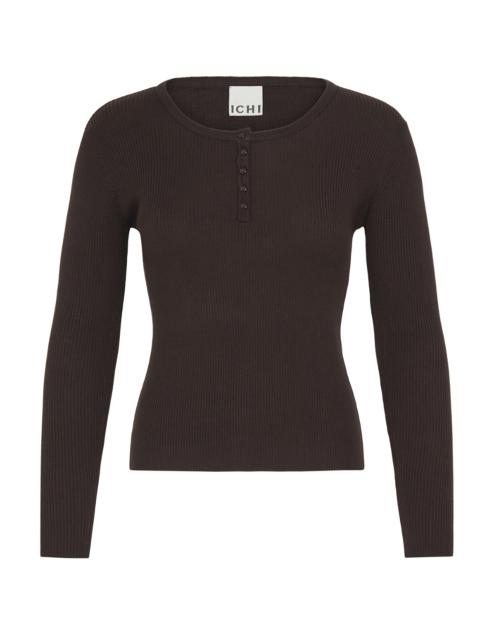 ICHI ICHI - Luls Ribbed Pullover (Chocolate Torte)
