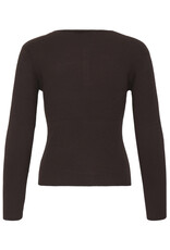 ICHI ICHI - Luls Ribbed Pullover (Chocolate Torte)