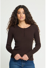 ICHI ICHI - Luls Ribbed Pullover (Chocolate Torte)