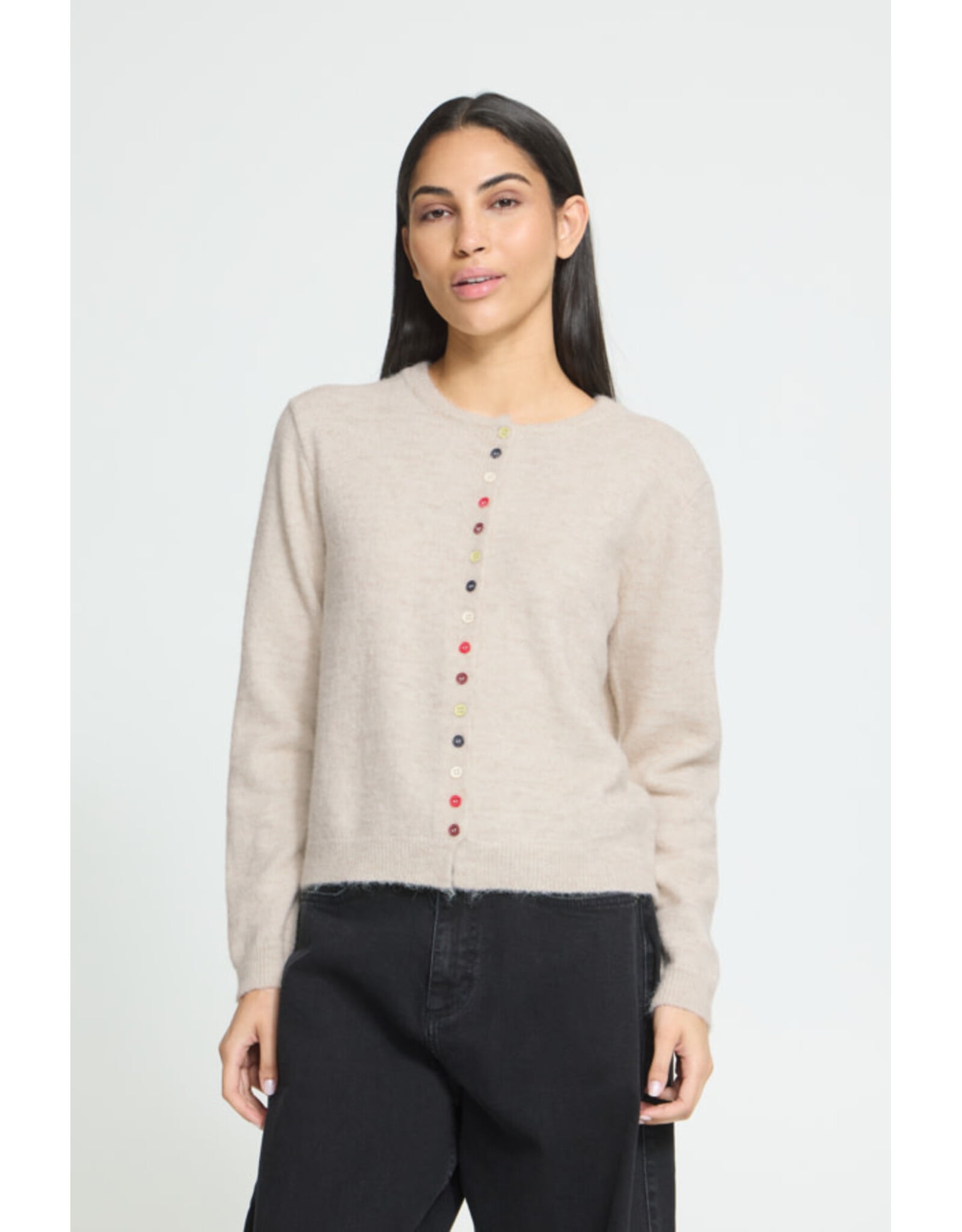 ICHI ICHI - Fantia Cardigan (Birch Melange)