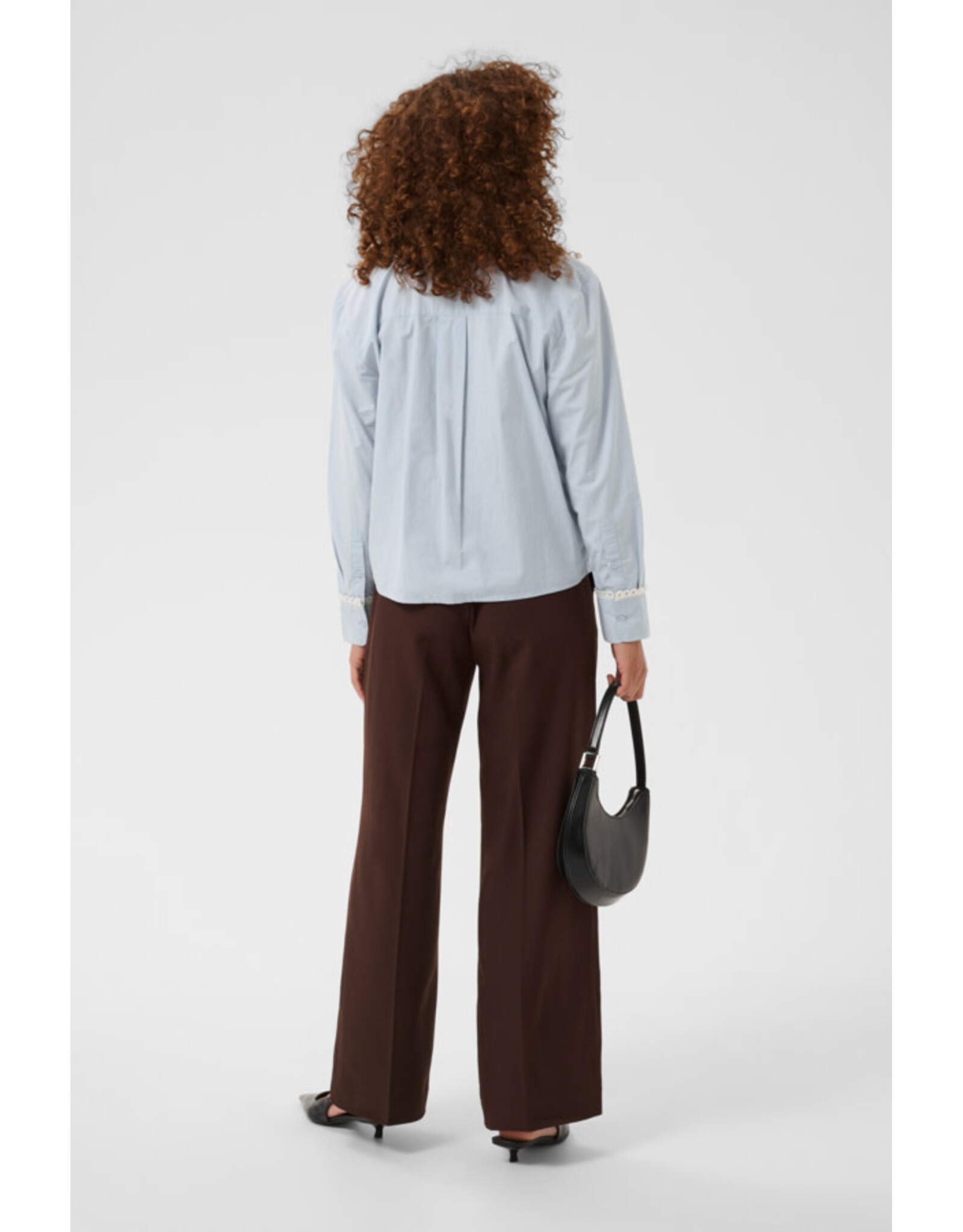 Kaffe Kaffe - Ketty Button Up Blouse (Blue Fog)