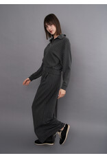 RD Style RD Style - Caressa Striped Soft Knit Wide Leg Pant (Charcoal)