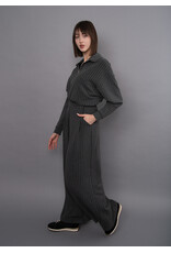RD Style RD Style - Caressa Striped Soft Knit Wide Leg Pant (Charcoal)