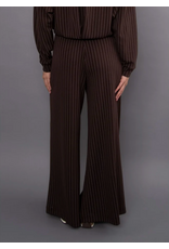 RD Style RD Style - Caressa Striped Soft Knit Wide Leg Pant (Brown)