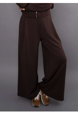 RD Style RD Style - Caressa Striped Soft Knit Wide Leg Pant (Brown)