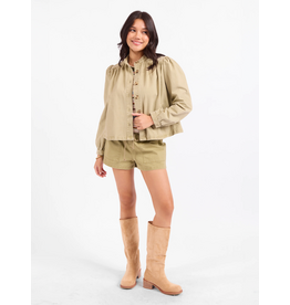 Sadie & Sage Sadie & Sage - Wildhearted Buttoned Jacket (Olive Green)