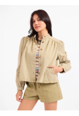 Sadie & Sage Sadie & Sage - Wildhearted Buttoned Jacket (Olive Green)
