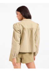 Sadie & Sage Sadie & Sage - Wildhearted Buttoned Jacket (Olive Green)