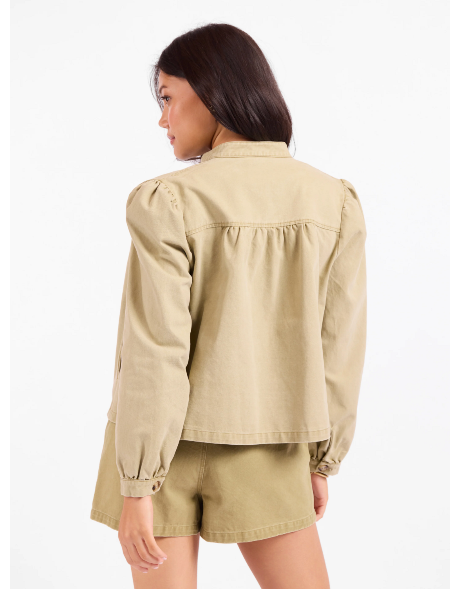 Sadie & Sage Sadie & Sage - Wildhearted Buttoned Jacket (Olive Green)