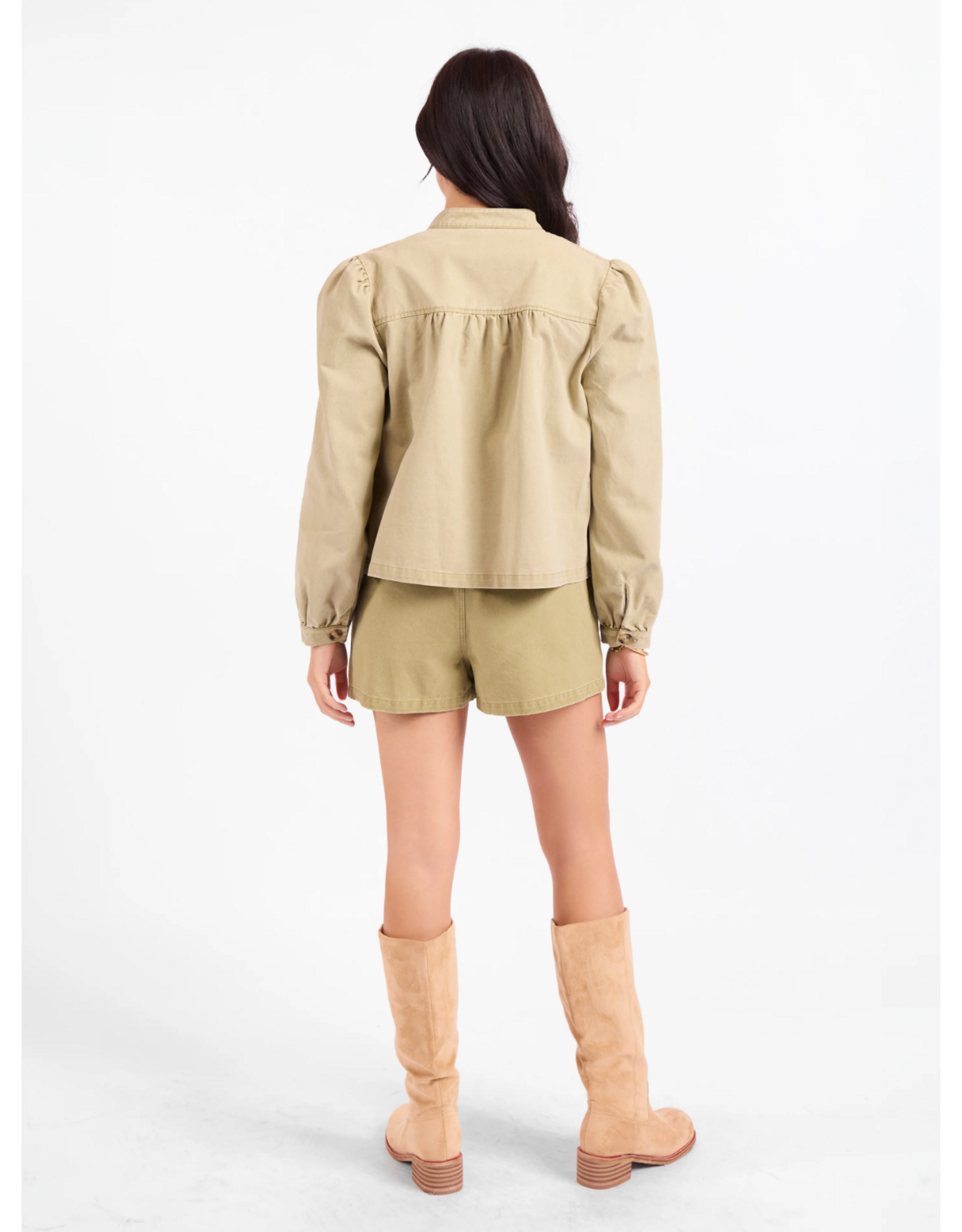 Sadie & Sage Sadie & Sage - Wildhearted Buttoned Jacket (Olive Green)
