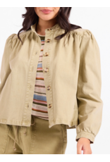 Sadie & Sage Sadie & Sage - Wildhearted Buttoned Jacket (Olive Green)