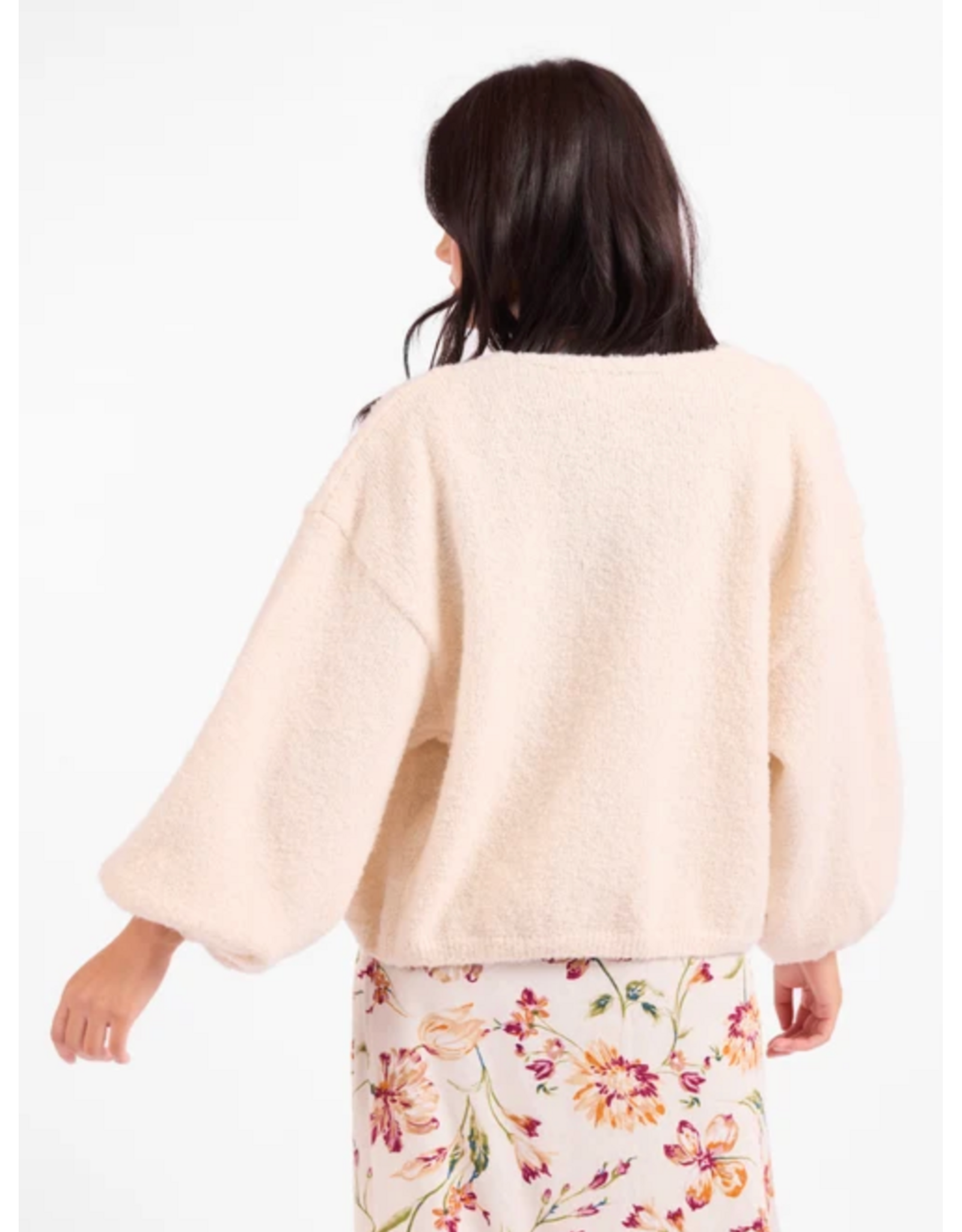Sadie & Sage Sadie & Sage - Marley Dolman Sleeveless Cardigan (Ivory)