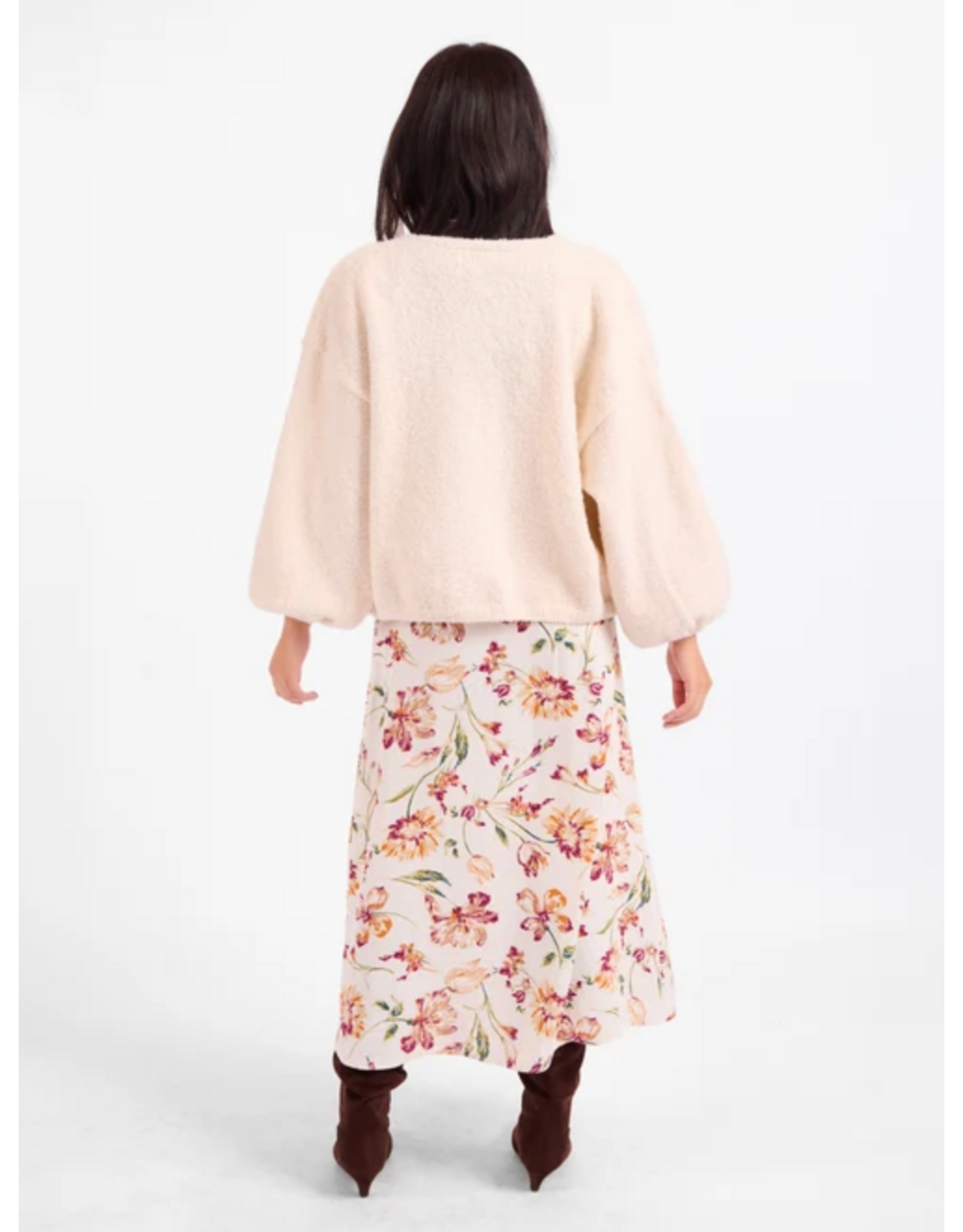 Sadie & Sage Sadie & Sage - Marley Dolman Sleeveless Cardigan (Ivory)