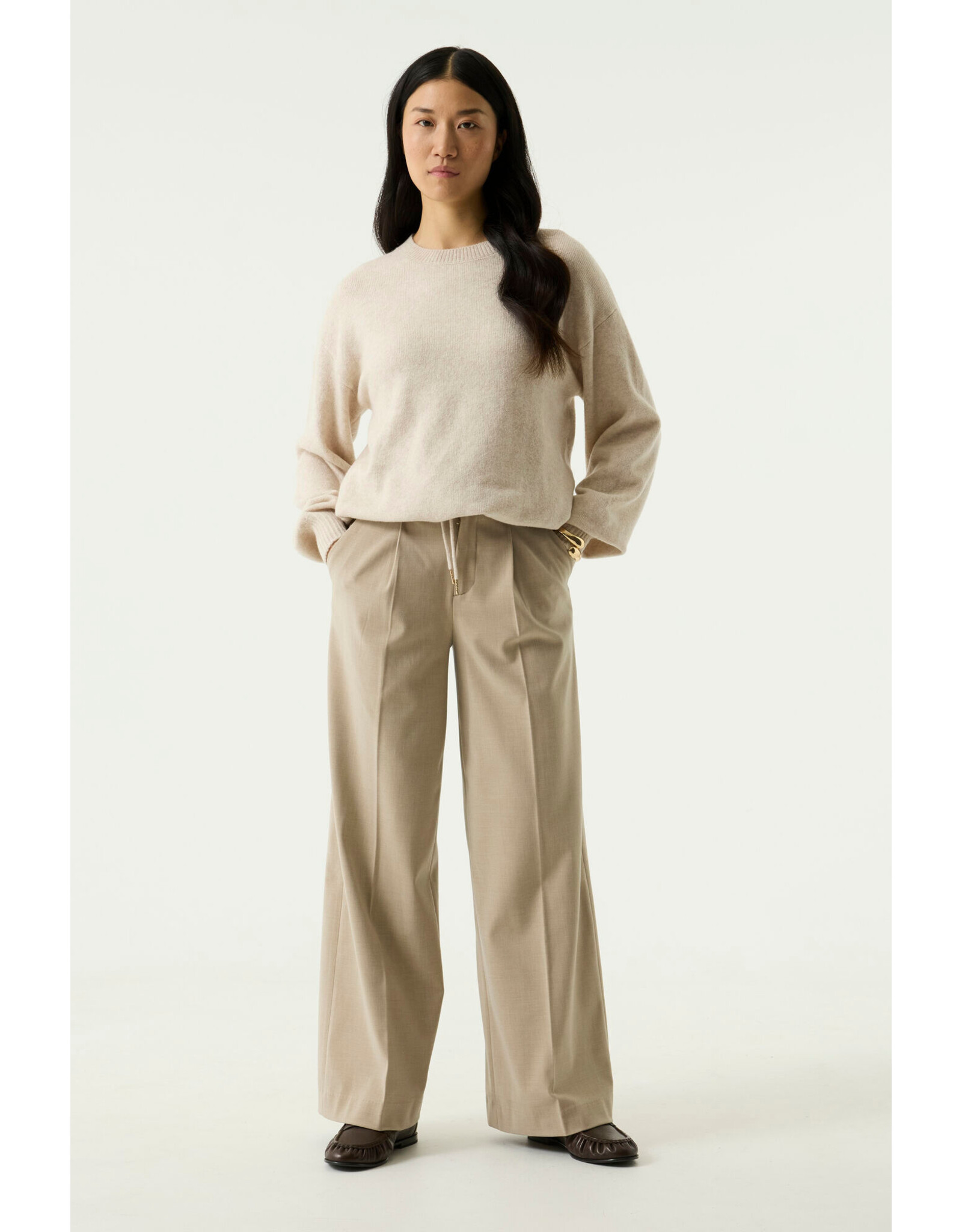 Garcia Garcia - Sweater with Waist Tie (Sand Melee)