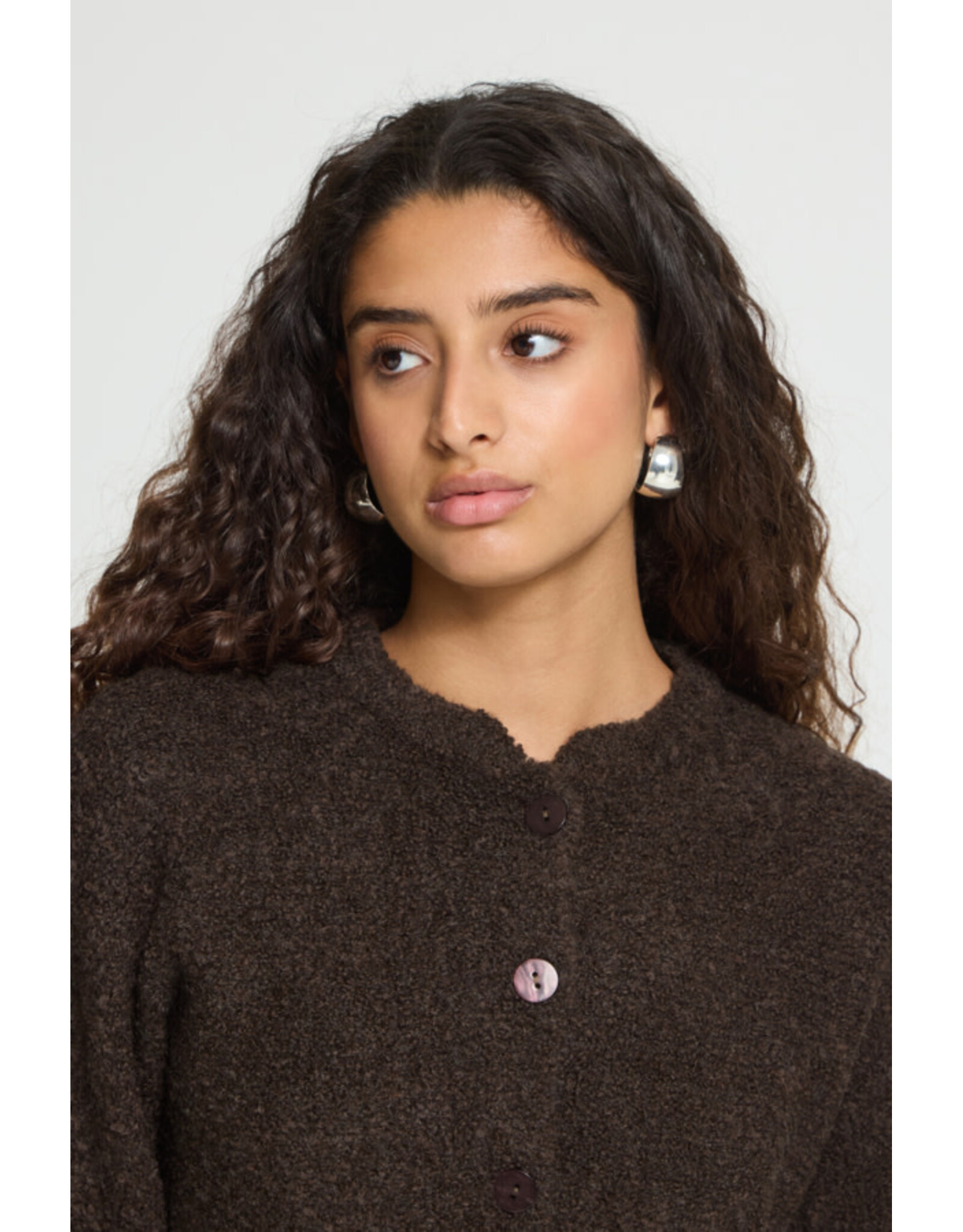 ICHI ICHI - Sarisa Cardigan (Coffee Bean)