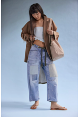 Free people Free People - Moxie Low Slung Pull on Barrel Jean (Truest Blue)