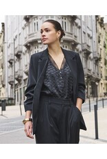 EsQualo EsQualo - 3/4 Sleeve Blazer (Black)