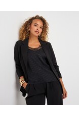 EsQualo EsQualo - 3/4 Sleeve Blazer (Black)