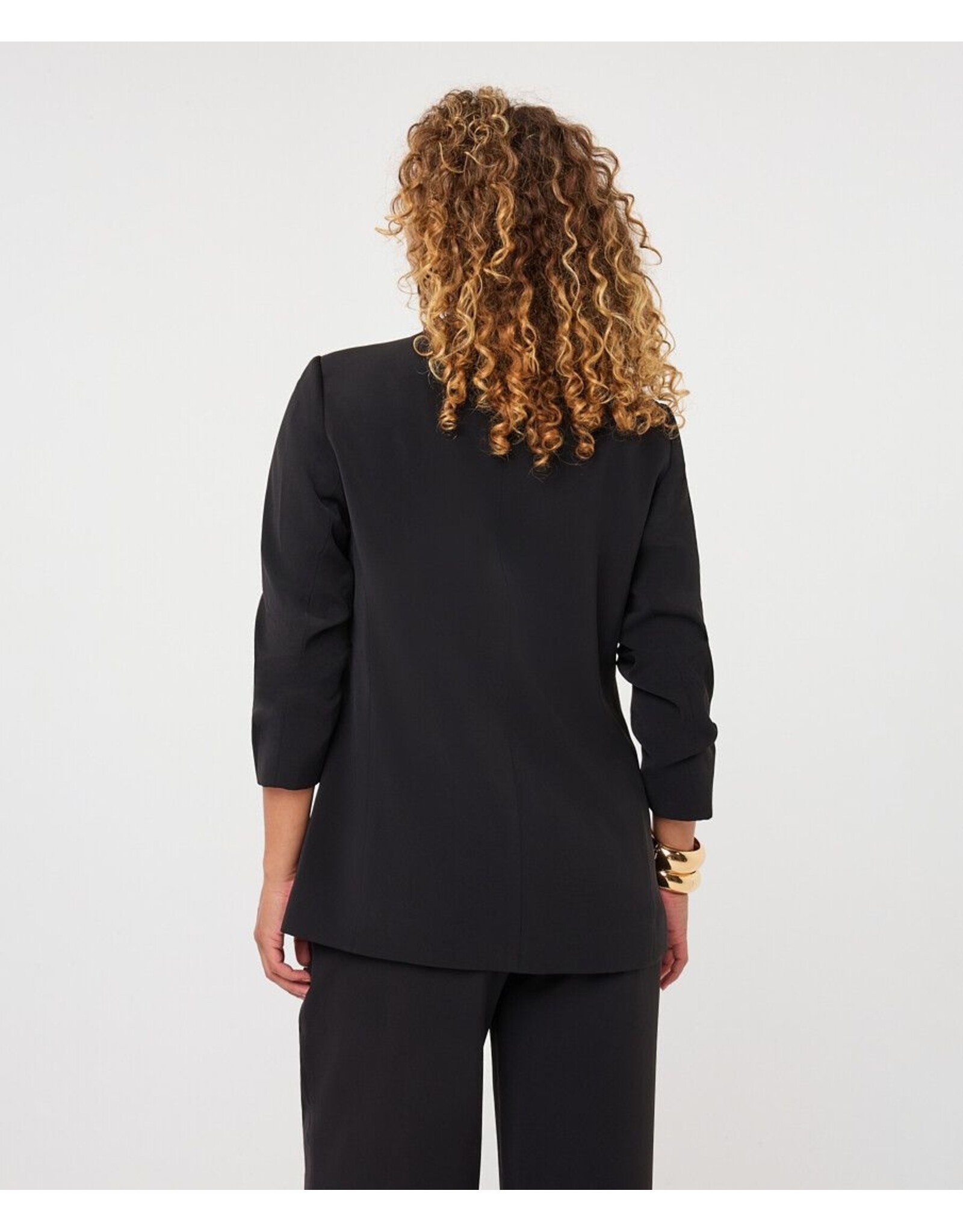 EsQualo EsQualo - 3/4 Sleeve Blazer (Black)