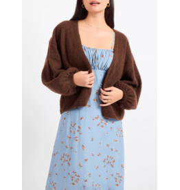 Sadie & Sage Sadie & Sage - Marley Dolman Sleeve Cardigan (Dark Brown)
