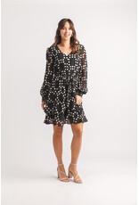 Papillon Papillon - Ruffle Dress with Elastic Waist (Black)