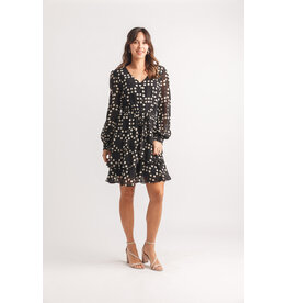 Papillon Papillon - Ruffle Dress with Elastic Waist (Black)