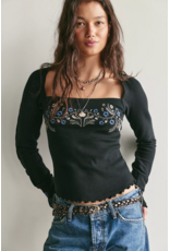 Free people Free People - Olivia Long-Sleeve Top (Black)