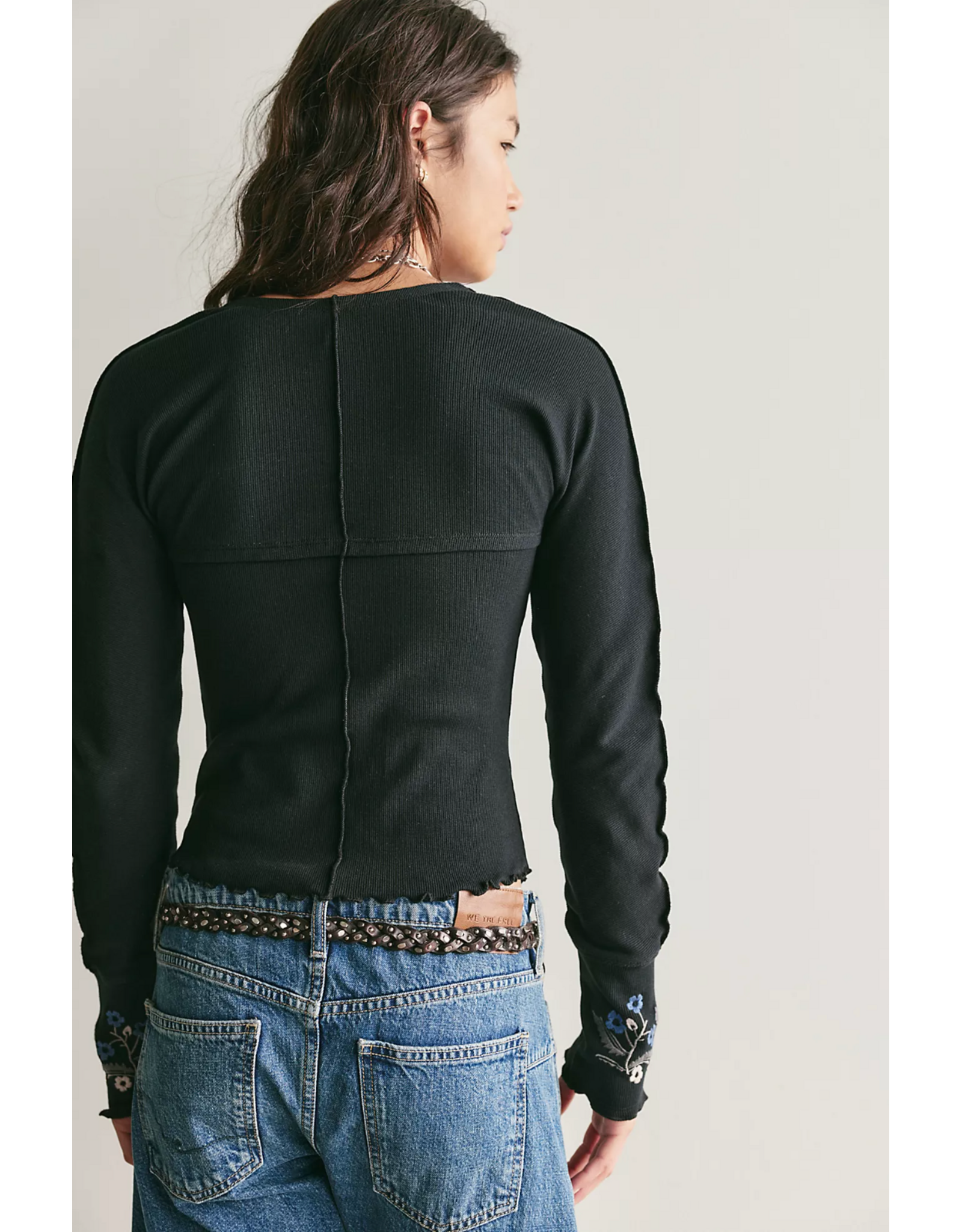 Free people Free People - Olivia Long-Sleeve Top (Black)