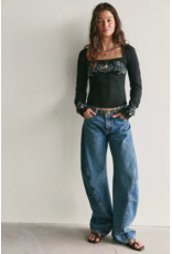 Free people Free People - Olivia Long-Sleeve Top (Black)
