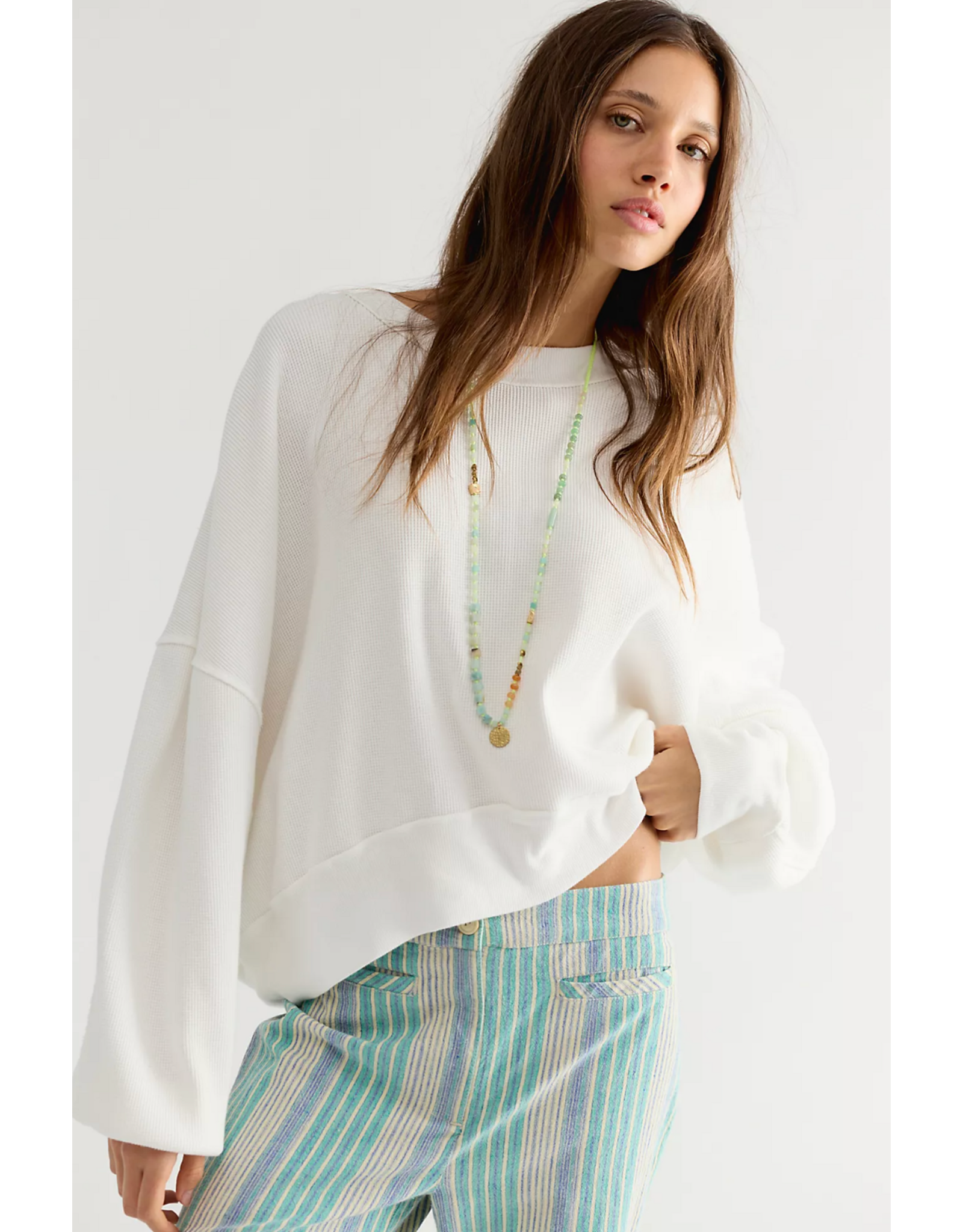 Free people Free People - Free People Skyline Thermal (Clean Ivory)