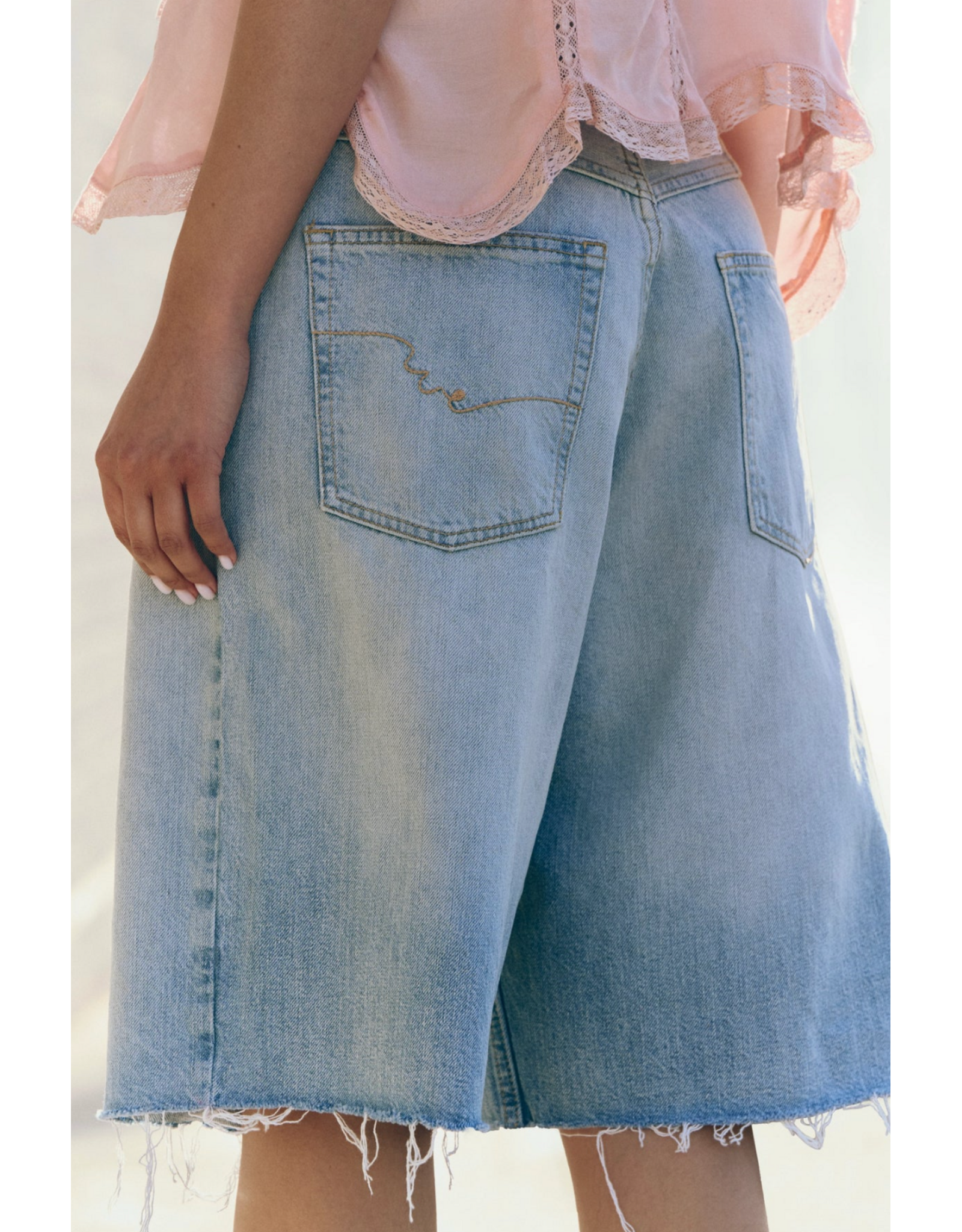 Free people Free People - We The Free Montana Shorts - Raw Hem (Cowgirl Blues)