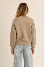Molly Bracken Molly Bracken - Cardigan with Heart Detail (Beige)