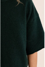 Molly Bracken Molly Bracken - Flared Knit Sweater with 3/4 Sleeves (Green)