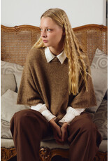 Molly Bracken Molly Bracken - Flared Knit Sweater with 3/4 Sleeves (Camel)