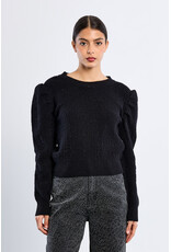 Molly Bracken Molly Bracken - Balloon Sleeve Sweater (Black)