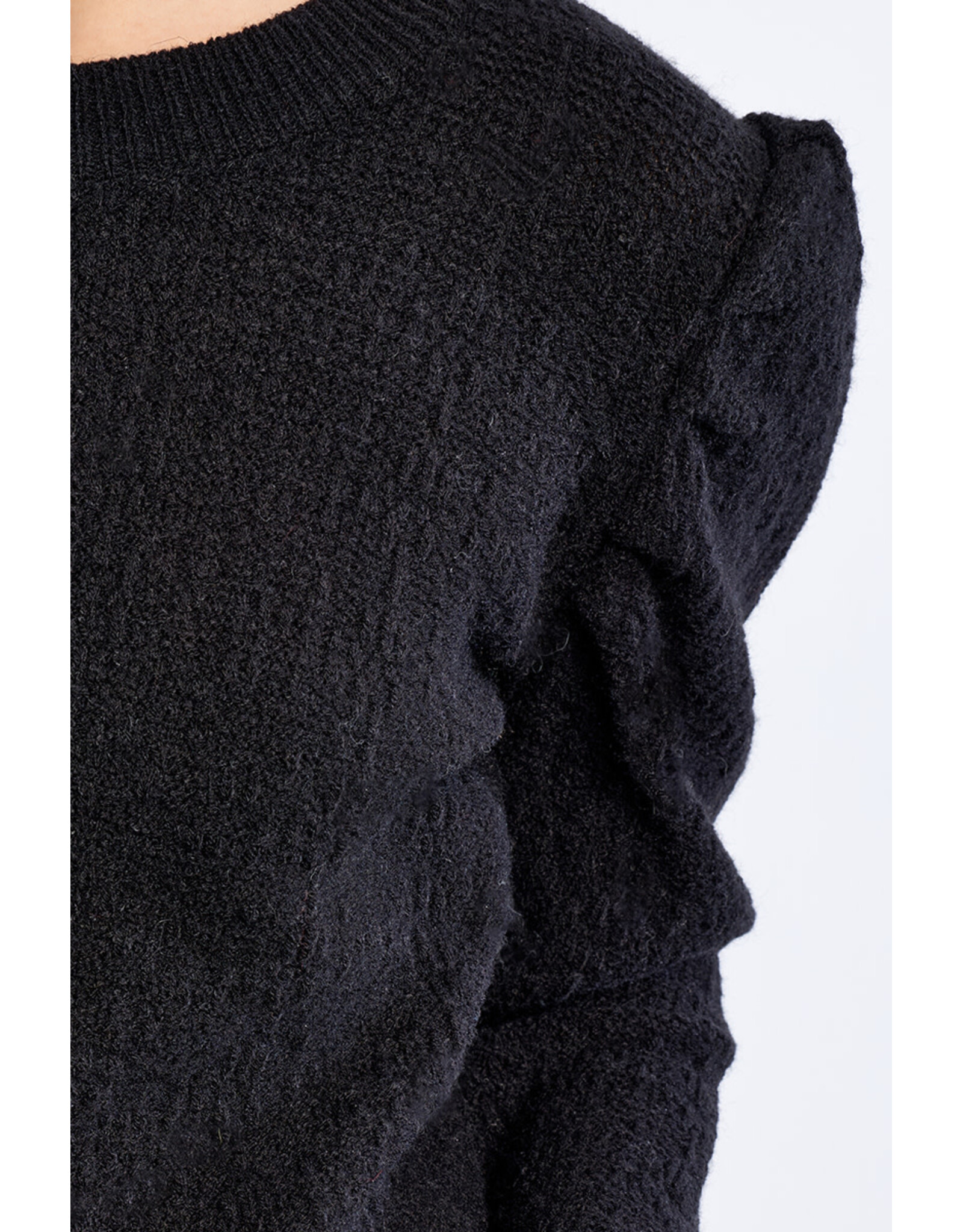 Molly Bracken Molly Bracken - Balloon Sleeve Sweater (Black)