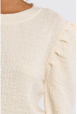 Molly Bracken Molly Bracken - Balloon Sleeve Sweater (Ecru)