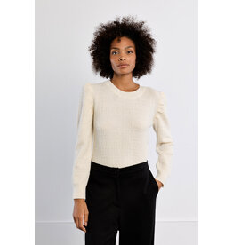Molly Bracken Molly Bracken - Balloon Sleeve Sweater (Ecru)