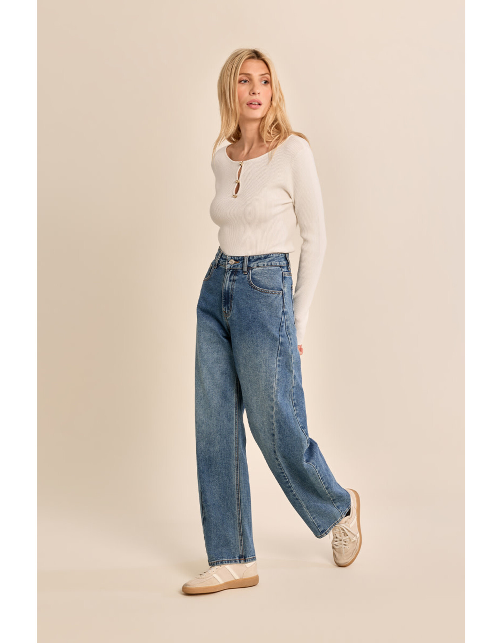 Molly Bracken Molly Bracken - Barrel Leg Jean (Brut)