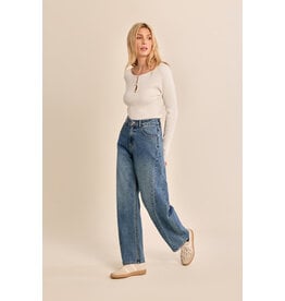 Molly Bracken Molly Bracken - Barrel Leg Jean (Brut)