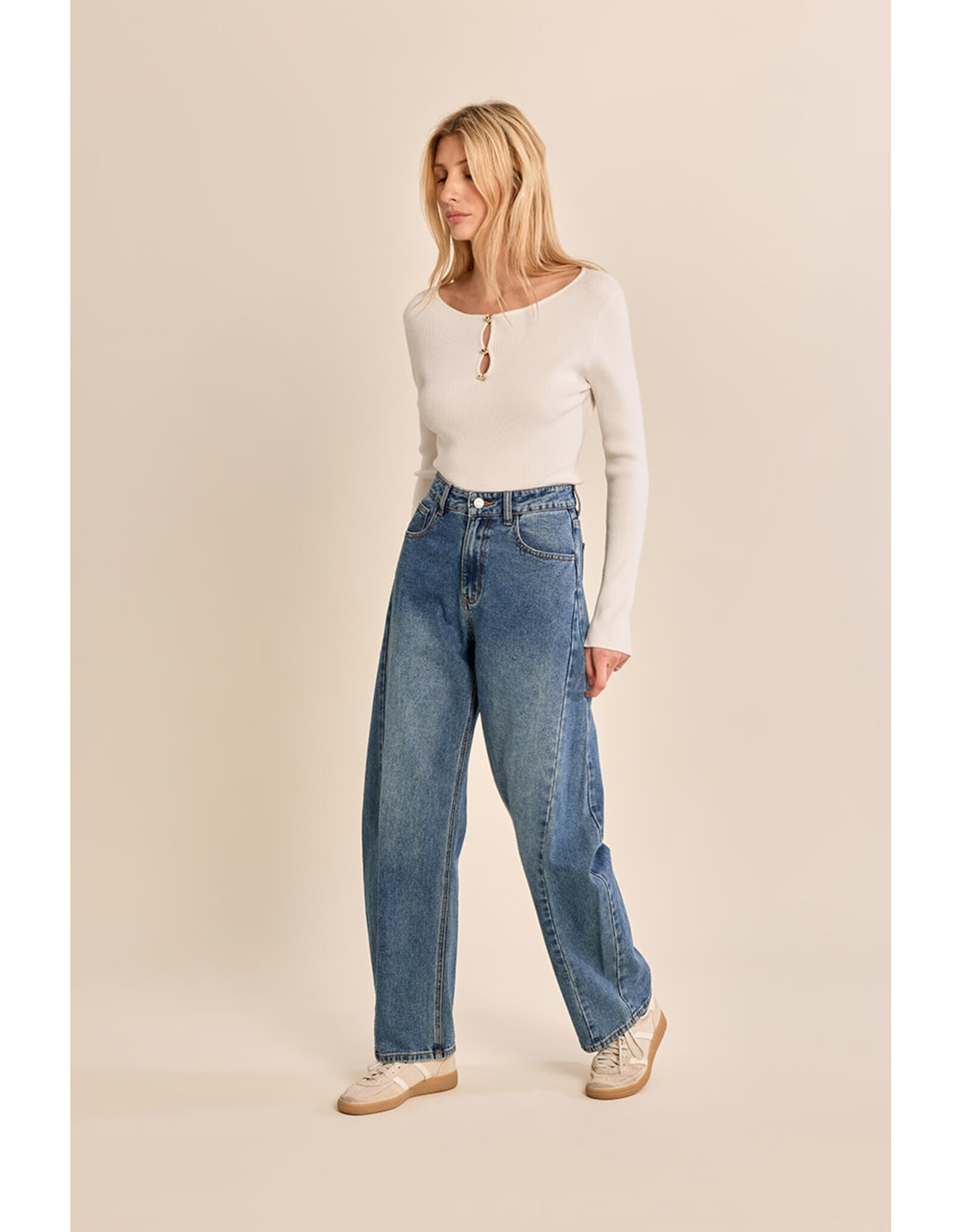 Molly Bracken Molly Bracken - Barrel Leg Jean (Brut)