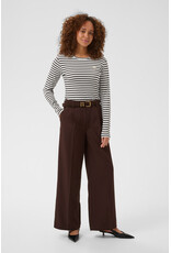 Kaffe Kaffe - Liddy Striped Long Sleeve Shirt (Chalk / Black / Feather)