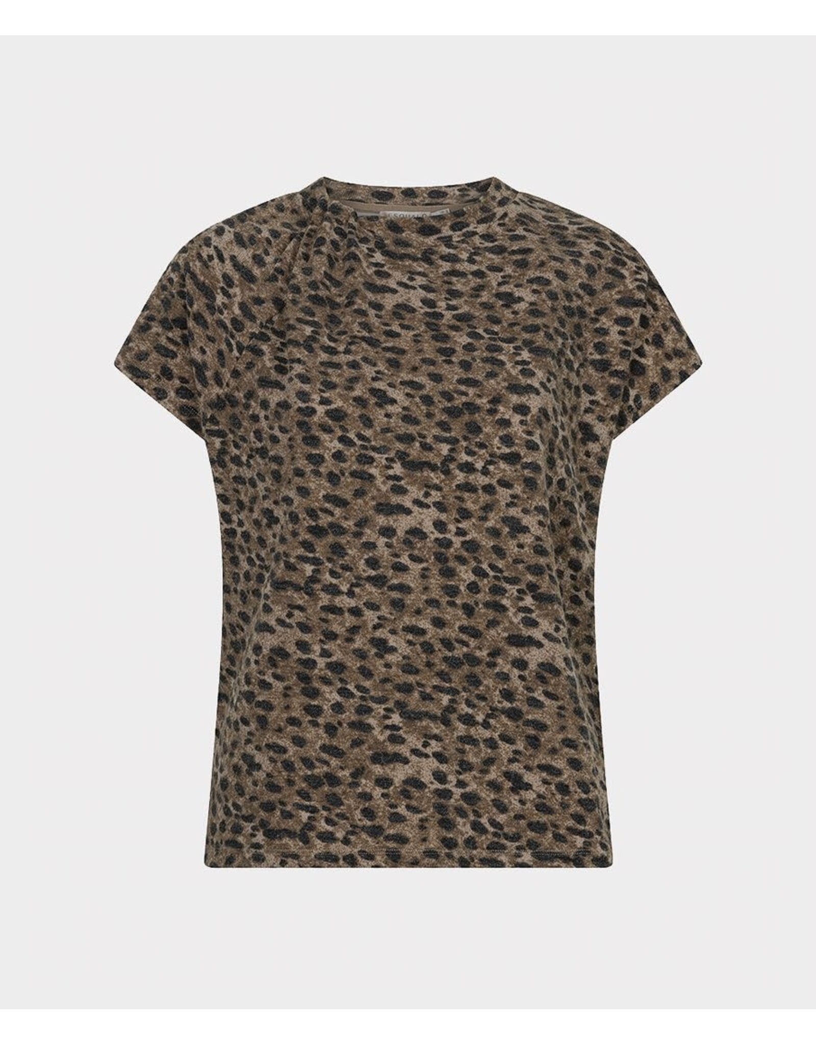 EsQualo EsQualo - Leopard Top with Twist Detail
