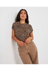 EsQualo EsQualo - Leopard Top with Twist Detail