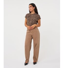 EsQualo EsQualo - Leopard Top with Twist Detail
