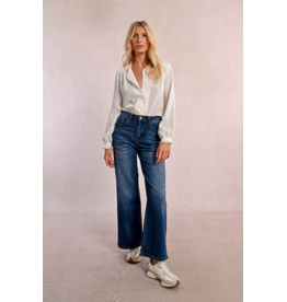Molly Bracken Molly Bracken - High Waisted Wide leg jeans (Brut)