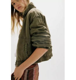 Free people Free People - We The Free Washed Birdie Jacket (Olive Green)