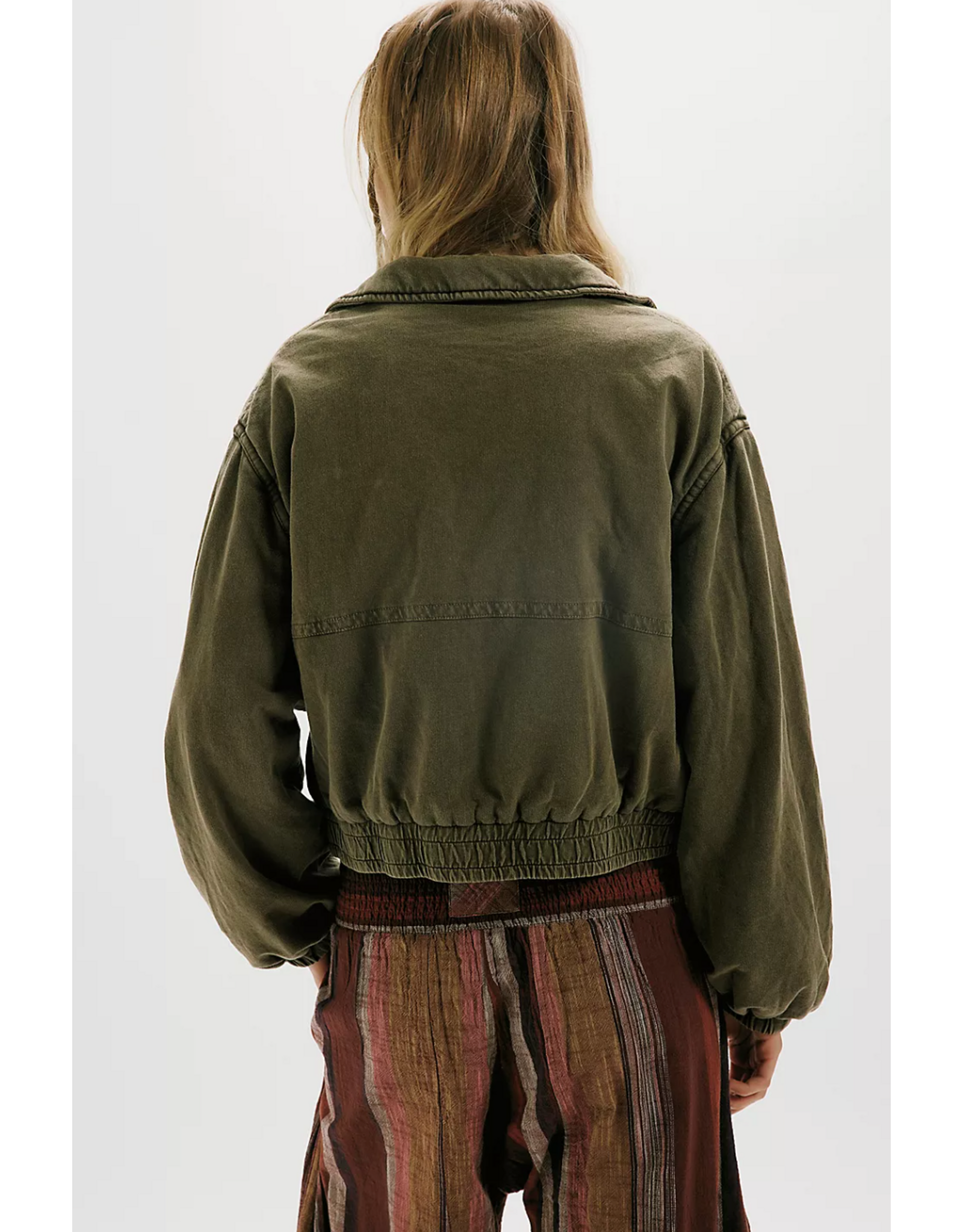 Free people Free People - We The Free Washed Birdie Jacket (Olive Green)